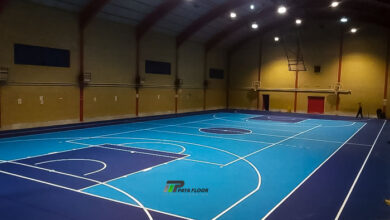 کفپوش سالن ورزشی هیات بسکتبال استان قزوین